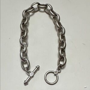 🧡Chunky Silver Toned Toggle Chain Bracelet🧡